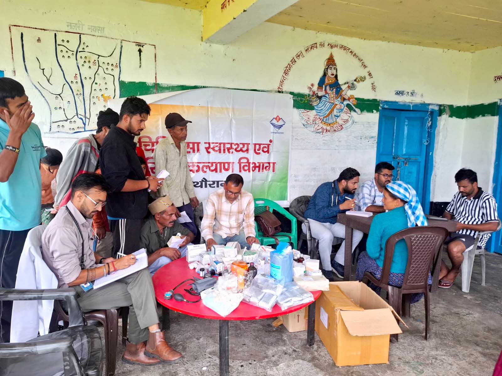 कनार गांव में दो दिवसीय स्वास्थ्य शिविर, 255 ग्रामीणों का हुआ स्वास्थ्य परीक्षण