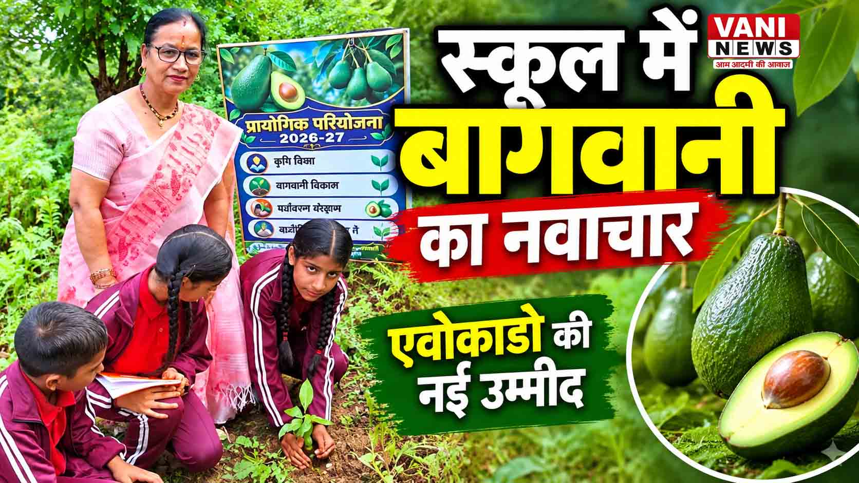 कमतोली स्कूल में बागवानी का नवाचार, बाल वैज्ञानिक खोज रहे एवोकाडो उत्पादन की संभावनाएं