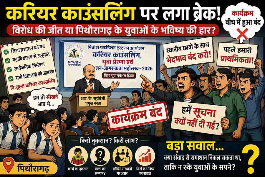करियर काउंसलिंग पर लगा ब्रेक: विरोध की जीत या पिथौरागढ़ के भविष्य की हार?